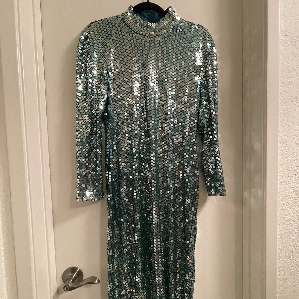 Oleg Cassini Vintage Sequined Dress | size 10
